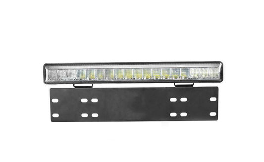15" (38см) LED BAR 55W 4800lm 6000K 12V/24V две функции - ДНЕВНИ и ДЪЛГИ светлини със стойка за номер