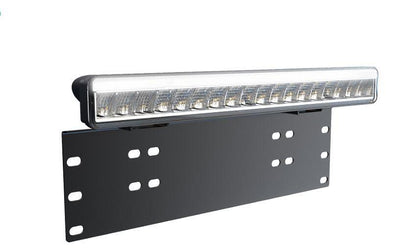 15" (38см) LED BAR 55W 4800lm 6000K 12V/24V две функции - ДНЕВНИ и ДЪЛГИ светлини със стойка за номер