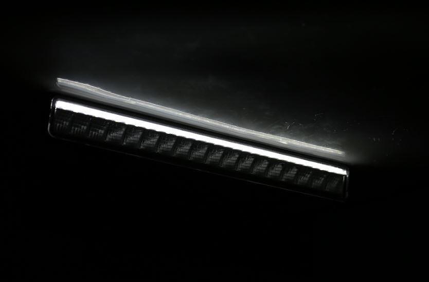 15" (38см) LED BAR 55W 4800lm 6000K 12V/24V две функции - ДНЕВНИ и ДЪЛГИ светлини със стойка за номер