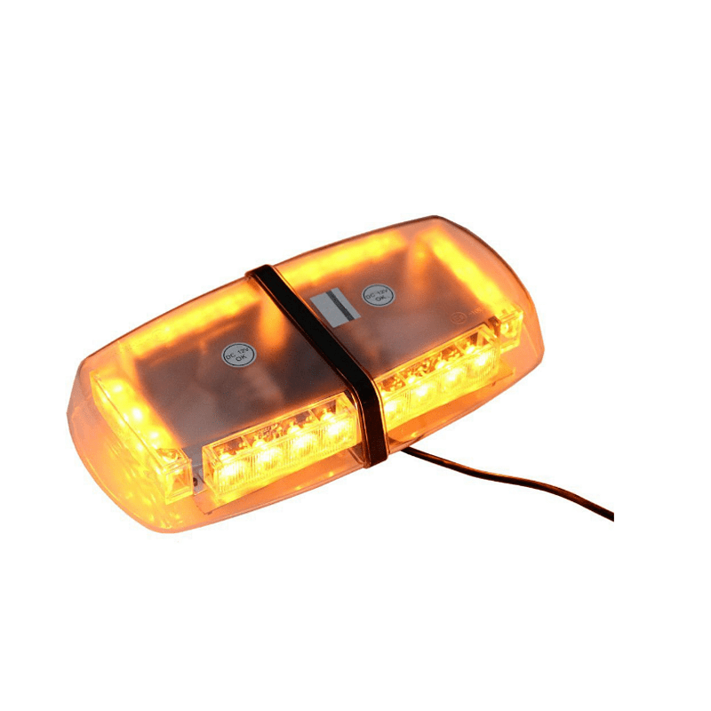 Оранжева аварийна лампа с магнит 31см 24W 12/24V led аварийна сигнална блиц лампа маяк за пътна помощ