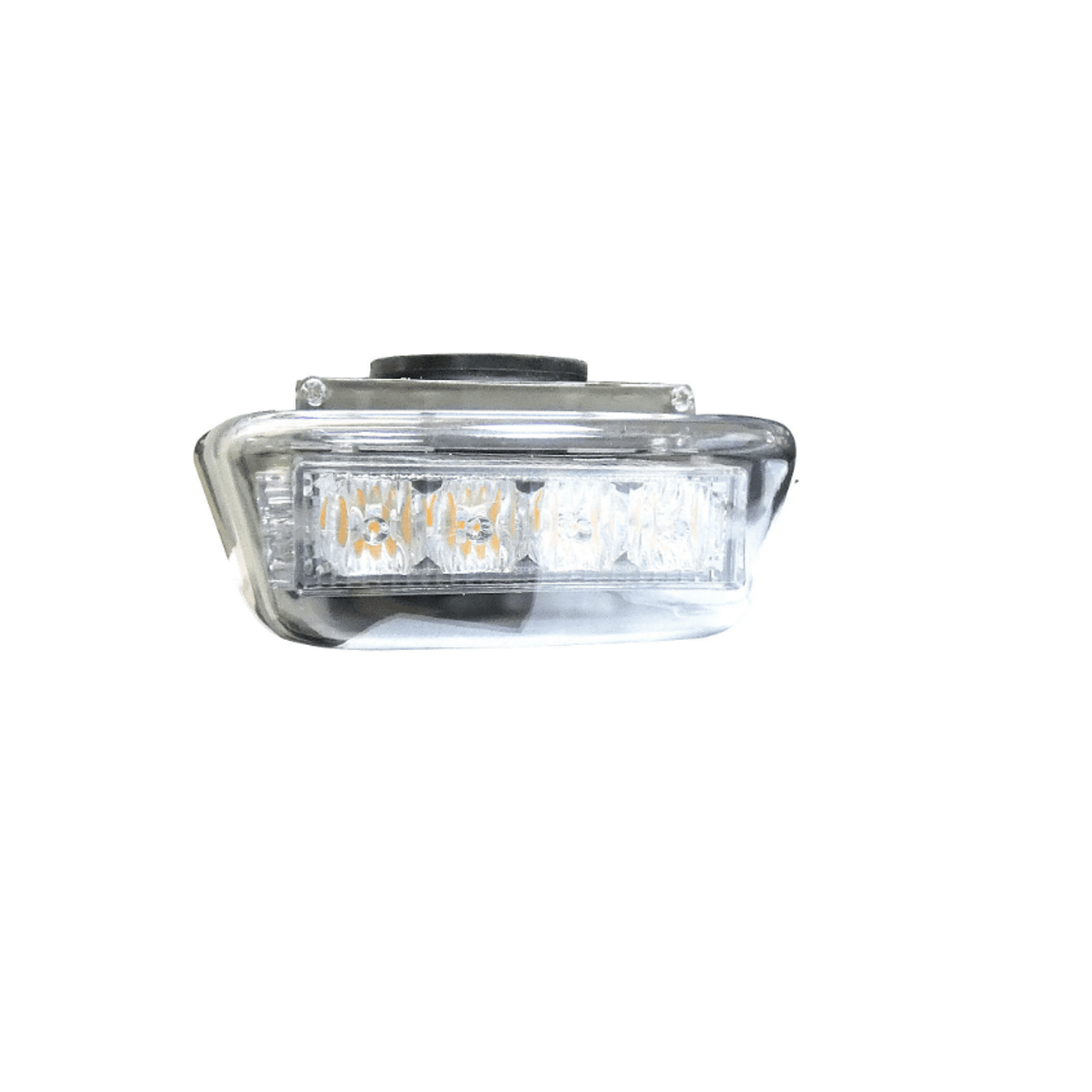 Оранжева аварийна лампа с магнит 31см 24W 12/24V led аварийна сигнална блиц лампа маяк за пътна помощ /бяло стъкло/