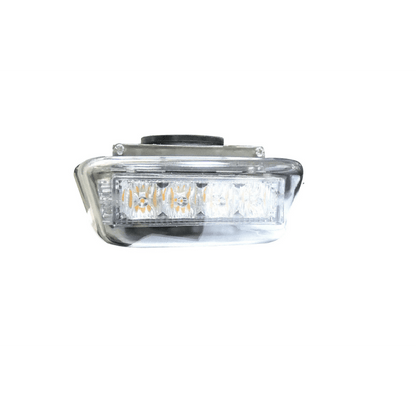 Оранжева аварийна лампа с магнит 31см 24W 12/24V led аварийна сигнална блиц лампа маяк за пътна помощ /бяло стъкло/