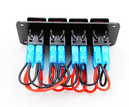 Панел/табло с 4 бутона ON/OFF - универсален, за вграждане 12V - 24V