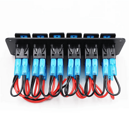 Панел/табло с 6 бутона ON/OFF - универсален, за вграждане 12V - 24V