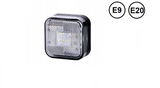 LED Бял Светодиоден Светлоотразителен Габарит Стоп Маркер Токос Червен Е-Mark 4 LED 12V-24V 6.7 см от Полша
