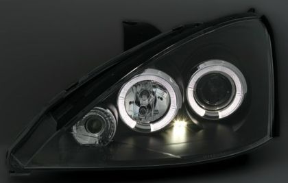 Кристални фарове за Ford Focus (1998-2001) - черни