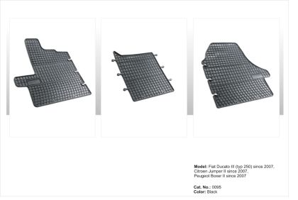 Гумени стелки за FIAT Ducato / PEUGEOT Boxer / CITROEN Jumper II (2007+)
