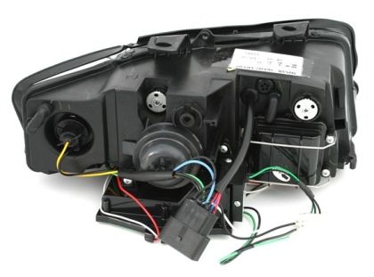 Кристални фарове за Audi A4 B6 Lightbar Design (2001-2004) - черни