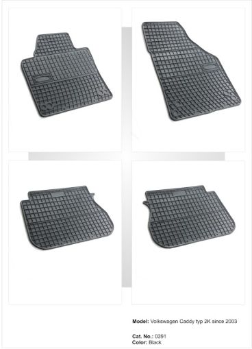 Гумени стелки за VW Caddy Life (2003-2020)