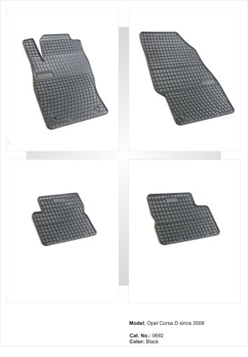 Гумени стелки за OPEL Corsa D (2006-2014) / Adam (2013-2019)