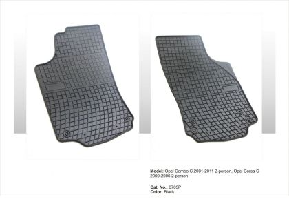 Гумени стелки OPEL Corsa C van (200-2006) / Combo C  (2002-2012) - предни