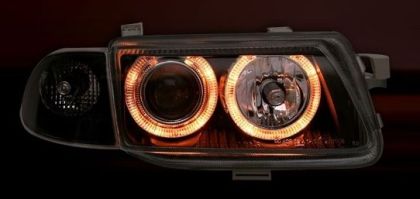 Кристални фарове Angel Eyes OPEL ASTRA F (1991-1999) - хром