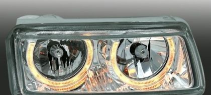 Кристални фарове Angel Eyes VW PASSAT B4 (1993-1996) - хром