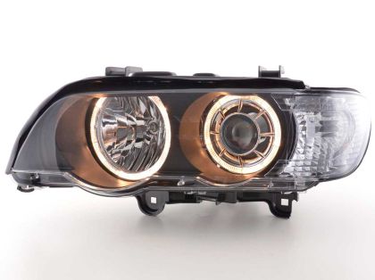 Кристални фарове Angel Eyes BMW X5 E53 (1999-2003) - черни
