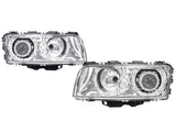 Кристални фарове Angel Eyes BMW E38 (1994-1998) - хром