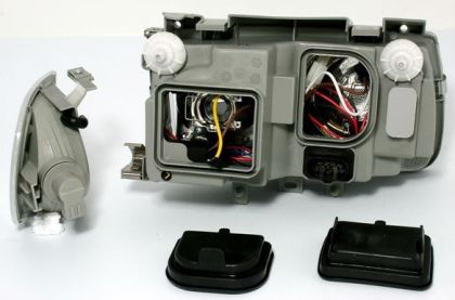 Кристални фарове POLO 6N (94-99) - черни