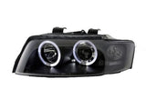 Кристални фарове Angel Eyes AUDI A4 (2001-2004) - черни