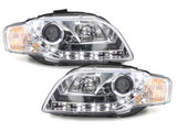 Кристални фарове DAYLIGHTS AUDI A4 (2004-2008) - хром