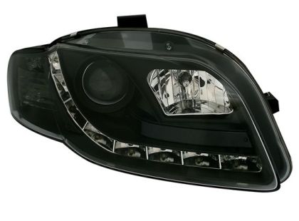 Кристални фарове DAYLIGHTS AUDI A4 (2004-2008) - черни