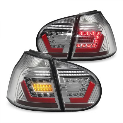 Кристални диодни стопове VW GOLF V - Лайтбар дизайн хром