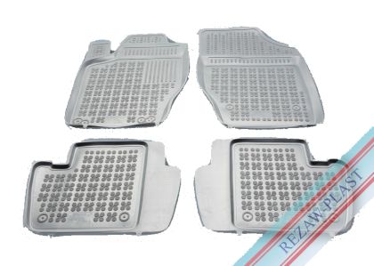 Гумени стелки за CITROEN C4 I (2004-2010) / C4 II (2010-2017) / PEUGEOT 307 (2001-2007) - тип леген сиви
