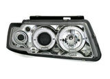 Кристални фарове Angel Eyes VW PASSAT 3B/ B5 (97-00) - хром