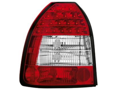 Диодни стопове HONDA CIVIC (3D) (96-01) - Червен Хром