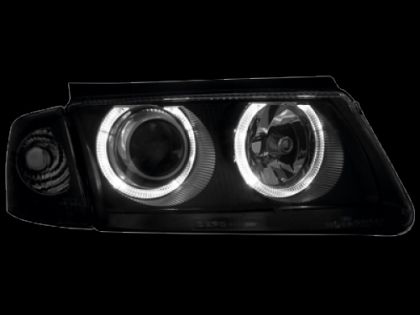 Кристални фарове  Angel Eyes VW PASSAT 3B/ B5 (1997-2000)  - черни