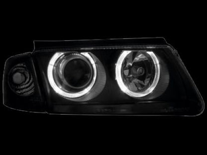 Кристални фарове  Angel Eyes VW PASSAT 3B/ B5 (1997-2000)  - черни