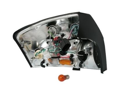 Диодни стопове AUDI A4 (01-04) - червени / опушен хром