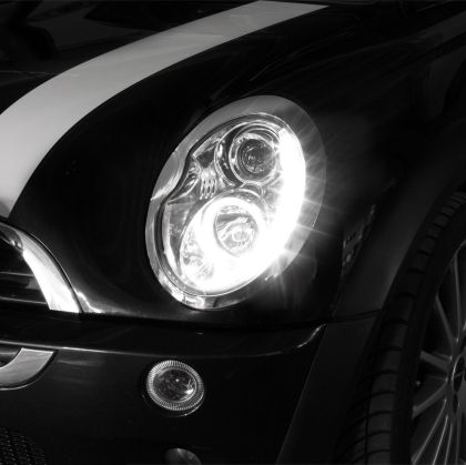 Кристални фарове DAYLINE MINI (02-04) - хром