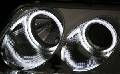 Кристални фарове Angel Eyes VW PASSAT B5.5 (01-05) - хром