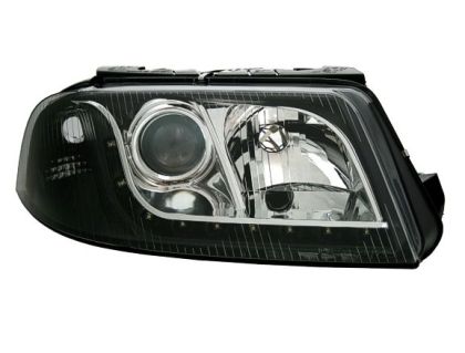 Кристални фарове DAYLINE VW PASSAT B5.5 (01-05) - черни