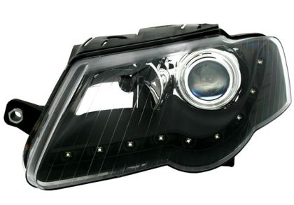 Кристални фарове DAYLINE VW PASSAT 3C (2005-2010) - черни