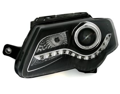 Кристални фарове DAYLINE VW PASSAT 3C (2005-2010) - черни
