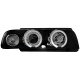 Кристални фарове Angel Eyes BMW E38 (1994-1998) - черни