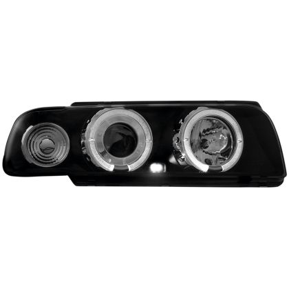 Кристални фарове Angel Eyes BMW E38 (1994-1998) - черни