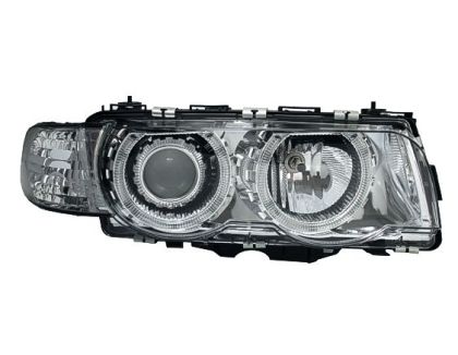 Кристални фарове Angel Eyes BMW E38 (1998-2001) - хром
