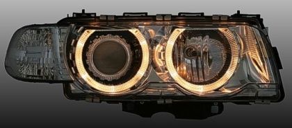Кристални фарове Angel Eyes BMW E38 (1998-2001) - хром