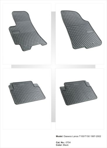 Гумени стелки за DAEWOO Lanos T100 / Т150  (1997-2002)