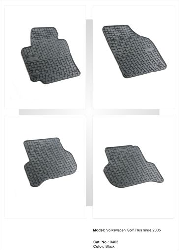 Гумени стелки за VW Golf V Plus (2004-2009) / SEAT Altea / Altea XL (2004-2015), марка Frogum