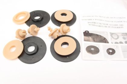 Гумени стелки за HYUNDAI Santa Fe II (2006-2012) - тип леген бежов