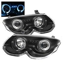 Кристални фарове Angel eyes Chrysler 300M (1999-2004) - черни