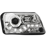 Кристални фарове FIAT PANDA (03-09) - хром
