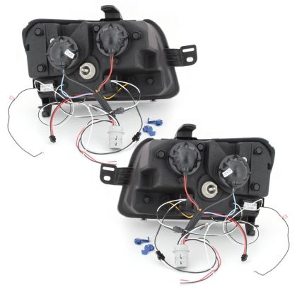 Кристални фарове FIAT PANDA (03-09) - хром