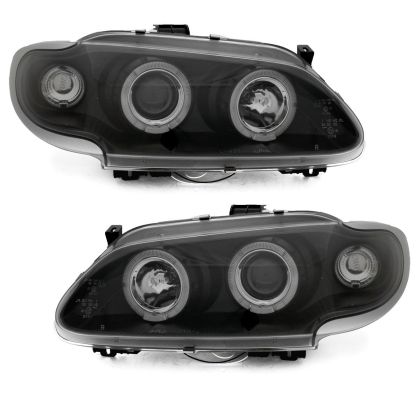 Кристални фарове Renault Megane / Scenic 3/5вр. (96-99) - черни