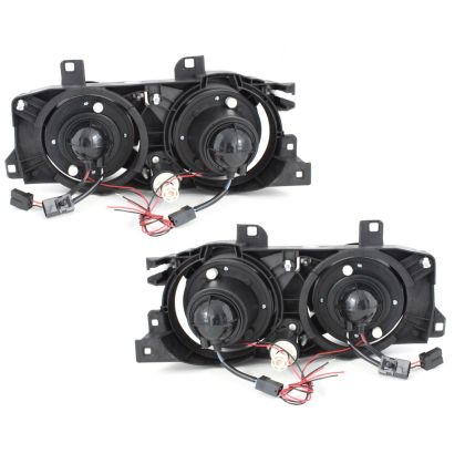Кристални фарове Angel Eyes BMW E32 / E34 (89-95) - хром