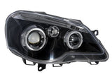Кристални фарове VW POLO 9N2 (2005-2009) - черни