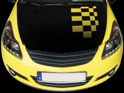 Кристални фарове OPEL CORSA D (2006-2010) - черни