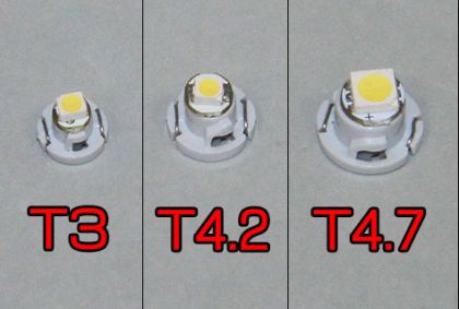 Лед крушки тип T3 2W червен